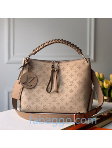 Louis Vuitton Mahina Beaubourg Hobo MM Bag in Monogram Perforated Calfskin  M56084 Beige 2020