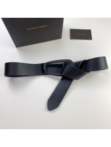 Bottega Veneta Calfskin Belt 4cm All Black 2021