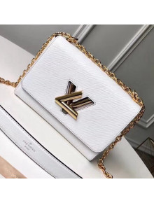 Louis Vuitton Epi Leather Twist MM Bag White 2018 (Gold Hardware)