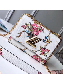 Louis Vuitton Epi Leather Twist MM Bag M51439 Flower Print 2018