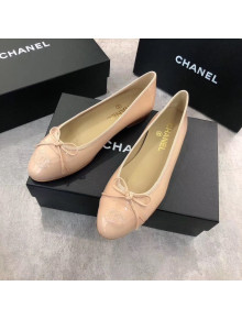 Chanel Patent Leather Ballerinas Nude 2019