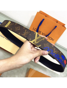 Louis Vuitton Men's LV Logos Initiales 40mm Belt Monogram/Gold 2019