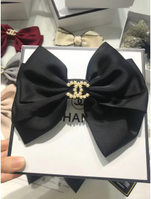 Chanel Bow Headband Hair Accessory Black 2021 18