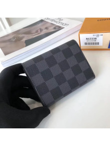 Louis Vuitton Damier Graphite Canvas Enveloppe Carte De Visite N63338 2017