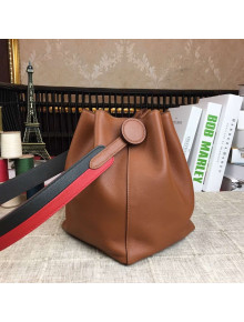 Hermes Original Swift Leather Licol Bucket Bag Brown 2018