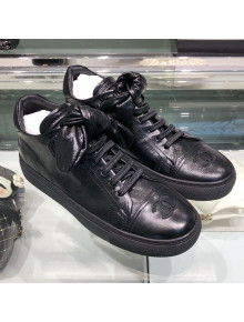 Chanel Vintage Lambskin Bow Sneakers G34919 Black 2019