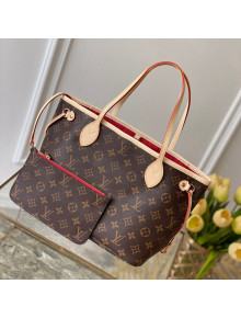 Louis Vuitton Neverfull PM Tote Bag M41000 Monogram Canvas/Red 2022 48