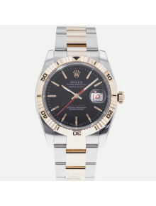 SUPER QUALITY – Rolex Datejust Turn-O-Graph 116261 – Men: Dial Color – Black, Bracelet - Rose Gold Plated, Stainless Steel, Case Size – 36mm, Max. Wrist Size - 7 inches