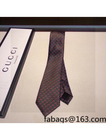 Gucci GG Check Silk Tie Pink/Green 2022 031086