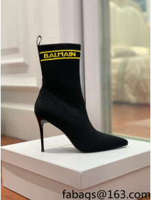 Balmain Knit Ankle Boots Black/Yellow 2021 120413