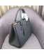 Prada Large Galleria Saffiano Leather Top Handle Bag 1BA274 Grey 
