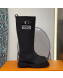 Louis Vuitton Territory Flat Leather High Boots with Buckle Black 2021
