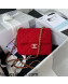 Chanel Sequins Tweed Mini Sqaure Flap Bag AS2819 Red 2021 