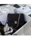 Chanel Sequins Tweed Mini Sqaure Flap Bag AS2819 Black 2021 