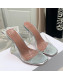 Amina Muaddi TPU Heel Slide Sandals 9.5cm White 2021 41