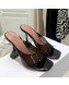 Amina Muaddi TPU Heel Slide Sandals 9.5cm Black 2021 42
