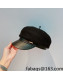 Celine Wool and Leather Hat Black 2021 122107