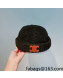 Celine Shearling Round Hat Black 2021 122116
