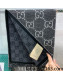 Gucci GG Wool Scarf 34x194cm Black 2021 49