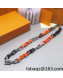 Louis Vuitton Monogram Chain Necklace Orange/Black/Silver 2021 47