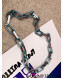 Louis Vuitton Monogram Chain Necklace Blue 2021 58