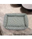 Dior Oblique Large Rectangular Padded Dog Bed Green 2021
