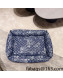 Louis Vuitton Denim Large Rectangular Padded Dog Bed Blue 2021