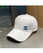 Chanel Canvas Baseball Hat White 2021 81