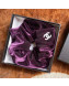 Chanel Velvet Hair Ring Purple 2021 73