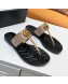 Gucci Chevron Leather Thong Sandal with Double G Apricot 2022 53