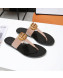 Gucci GG Leather Thong Sandal with Double G Nude 2022 49