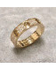 Cartier Yellow Gold Nologo Love Ring with Diamond-paved,Small Model 03