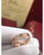 Cartier Pink Gold Love Ring with Diamond-paved,Small Model 03