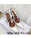 Amina Muaddi Patent Leather Studded Wrap Sandals 9.5cm White 2021 14