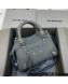 Balenciaga Neo Classic Mini Bag in Grained Calfskin Dark Grey/Gold 2021 638512