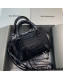 Balenciaga Neo Classic Mini Bag in Shiny Crocodile Embossed Leather All Black 2021 638512