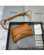 Balenciaga Hourglass Sling Back Small Bag in Smooth Leather Clay Brown 2021 180609