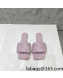 Bottega Veneta Woven Lambskin Flat Slide Sandals 9.5cm Pink 2022 032139