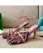 Bottega Veneta Stretch Striped Insole Sandals 9cm Light Pink 2021