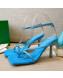 Bottega Veneta Stretch Tufted Insole Sandals 9cm Sky Blue 2021 