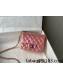 Chanel Iridescent Lambskin Square Mini Bag A35200 Pink 2021 27