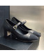 Chanel Lambskin & Grosgrain Mary Janes Pumps 7cm Black 2021 