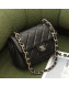 Chanel Calfskin Small Flap Bag AS2798 Black 2021 