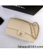 Chanel Pythonskin Embossed Leather Medium Calssic Flap Bag A01112 Nude 2022 02