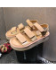 Chanel Suede Strap Flat Sandals Camel Brown 2022 02