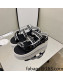 Chanel Leather Chain Sandals G33800 Black/White 2022 02