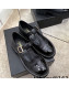 Chanel Calfskin Loafers with Buckle Black 2022 02