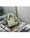 Dior Lady Dior Mini Bag in White Patent Leather 2022 8203 52