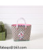 Gucci Children's GG Canvas Tote Bag with Rabbit Print 410812 Pink  2022 12