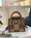 Gucci Diana Jumbo Maxi GG Canvas Mini Tote Bag 655661 Camel Brown 2021 